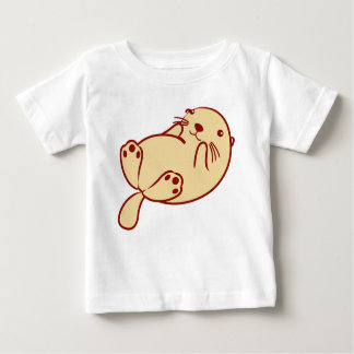 Kawaii Brown Sea Otter Baby T-shirt