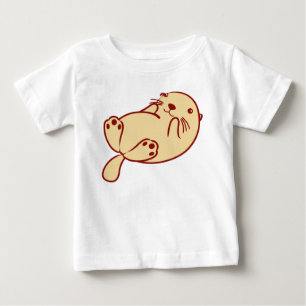 Kawaii Brown Seeotter Baby T-shirt