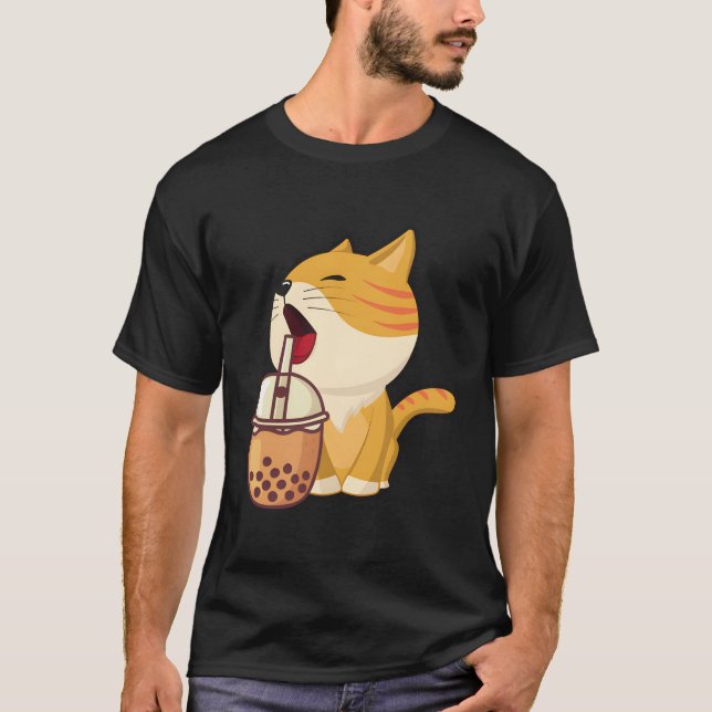 Kawaii Bubble Tea Boba Milk Tee Niedlicher Spaß (Vorderseite)
