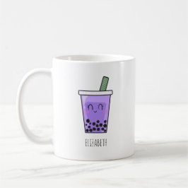 Kawaii Bubble Tea Boba Taro Ube Lila Yam Name Kaffeetasse