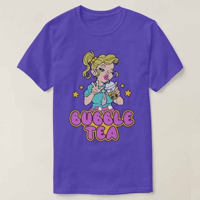 Kawaii Bubble Tea Girl Funny Boba Tee Premium (Design vorne)