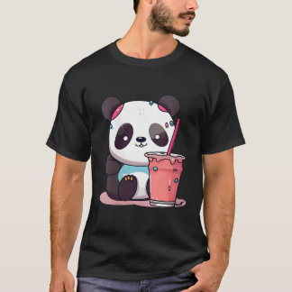 Kawaii Bubble Tea Panda Boba-Tea Japanisch T-Shirt
