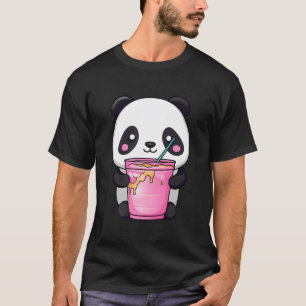 Kawaii Bubble Tea Panda Boba-Tee Japanisch T-Shirt