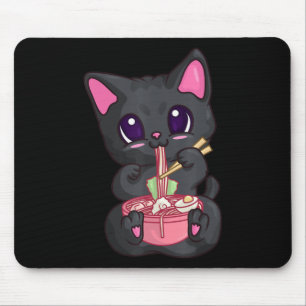 Kawaii Bubble Tee für Frauen Boba Maneki Neko Katz Mousepad