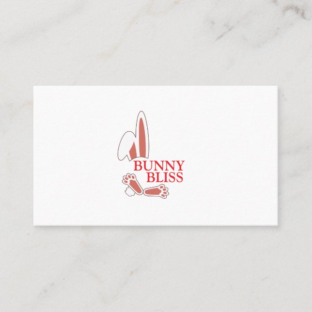 Kawaii Bunny Blick Visitenkarte (Vorderseite)