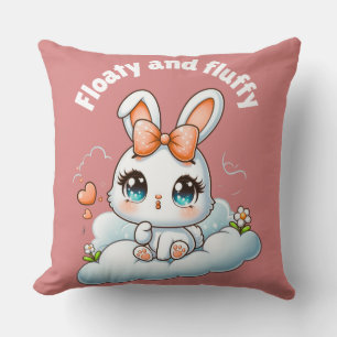 Kawaii Bunny – Cute Chibi Rabbit Wurfkissen Kissen
