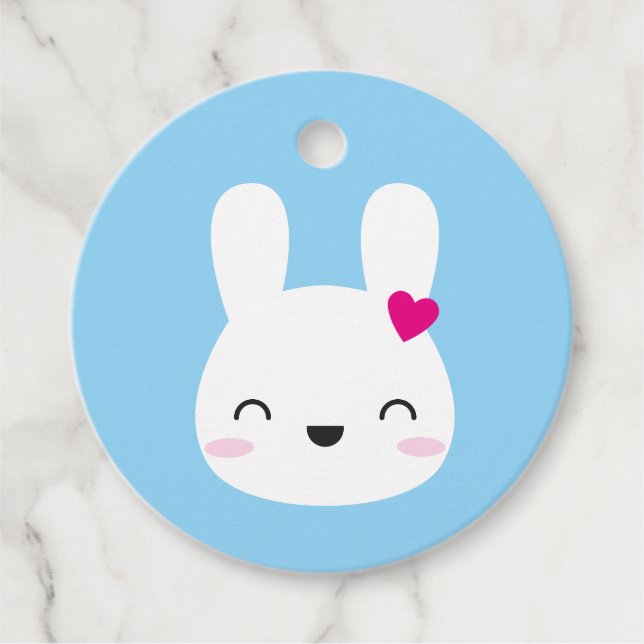 Kawaii Bunny Emotions Geschenkanhänger (Vorderseite)