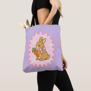Kawaii Bunny Karotte Frühlingsblumen