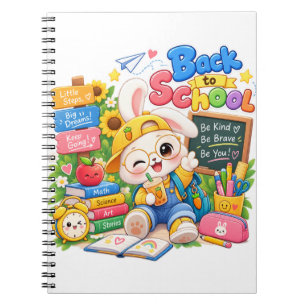 Kawaii Bunny Zurück zur Schule Notizbuch Notizblock