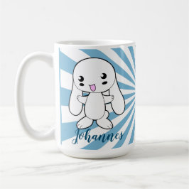 Kawaii Bunny's Hug Custom Kaffeetasse
