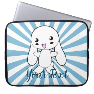 Kawaii Bunny's Hug Custom Laptopschutzhülle
