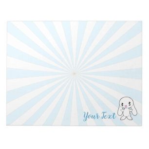 Kawaii Bunny's Hug Custom Notizblock