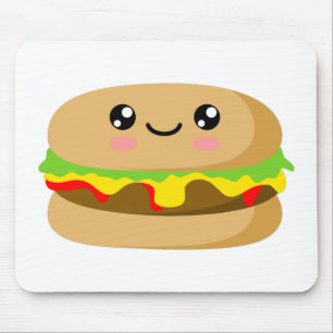 Kawaii Burger Mousepad