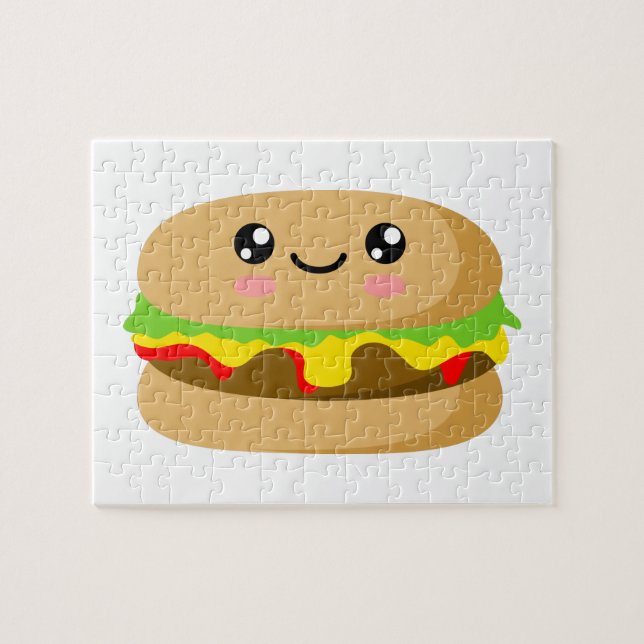 Kawaii Burger Puzzle (Horizontal)