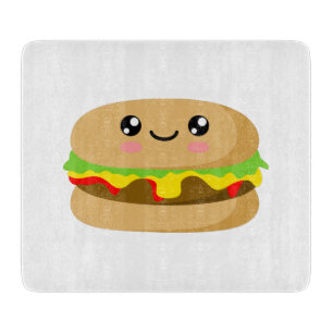Kawaii Burger Schneidebrett