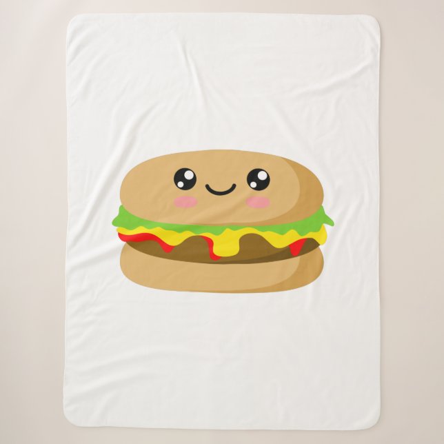 Kawaii Burger Sherpadecke (Vorderseite)