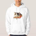 Kawaii Calico Cat Floral Peeking Art Hoodie<br><div class="desc">Brighten your world with this heartwarming calico cat kawaii design! Featuring a sweet calico kitten with big, expressive eyes peeking over a vibrant arrangement of orange and red flowers, this artwork perfectly blends botanical beauty with feline charm. It is the dream design for cat moms, gardeners, and fans of aesthetic...</div>