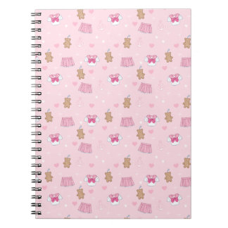 "Kawaii Campus" Preppy Schoolgirl Plain Notebook Notizblock