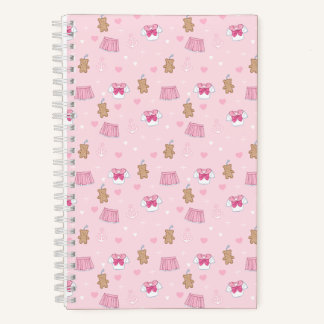 "Kawaii Campus" Preppy Schoolgirl Plain Notebook Notizbuch
