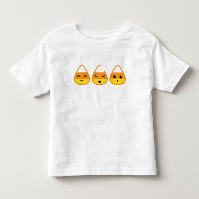 Kawaii Candy Corn Bekleidung Kleinkind T-shirt (Vorderseite)