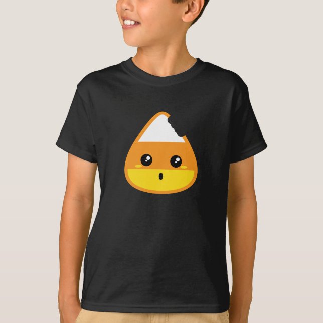 Kawaii Candy Corn Bekleidung T-Shirt (Vorderseite)