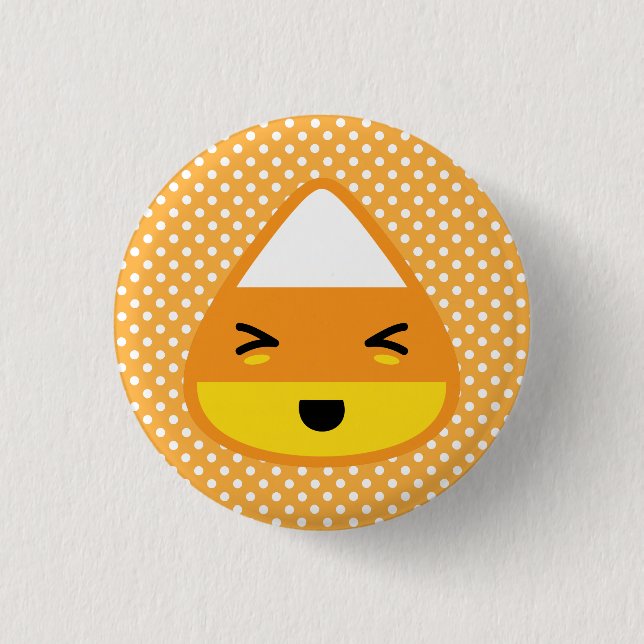 Kawaii Candy Corn Button (Vorderseite)