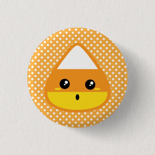 Kawaii Candy Corn Button (Vorderseite)