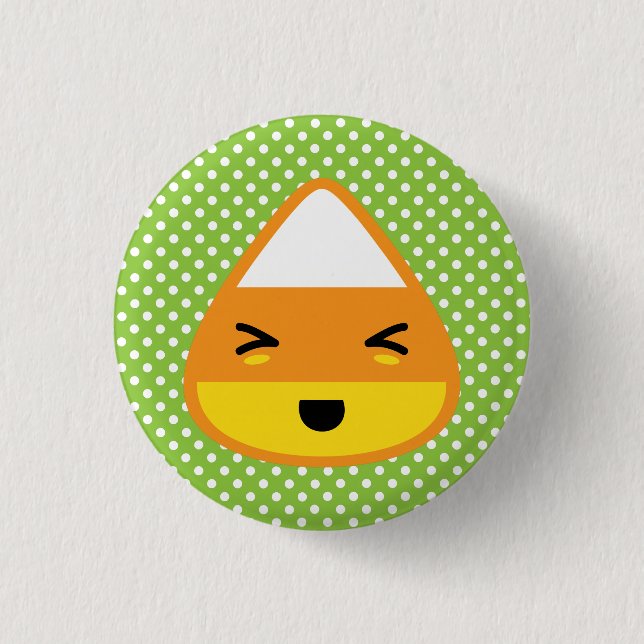 Kawaii Candy Corn Button (Vorderseite)