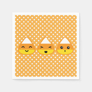 Kawaii Candy Corn Napkins Serviette