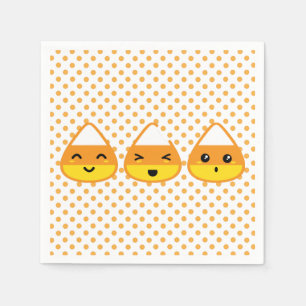 Kawaii Candy Corn Napkins Serviette