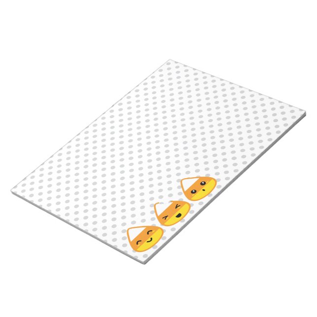 Kawaii Candy Corn Notepad Notizblock (angewinkelt)