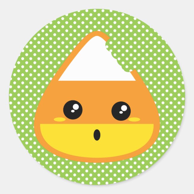 Kawaii Candy Corn Stickers (Vorderseite)