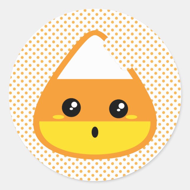 Kawaii Candy Corn Stickers (Vorderseite)