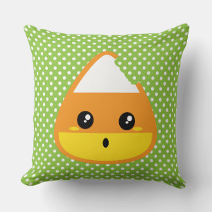 Kawaii Candy Corn Throw Kissen