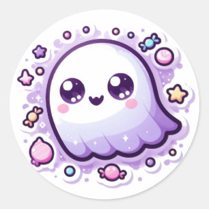 Kawaii Candy Ghost Craft Sticker Niedlich Spooky V
