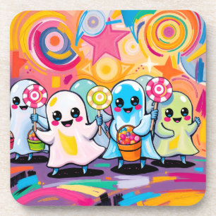 Kawaii Candy Parade Niedlicher Cartoon Getränkeuntersetzer