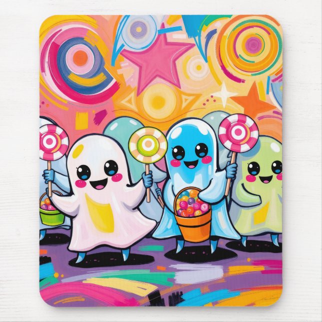 Kawaii Candy Parade Niedlicher Cartoon Mousepad (Vorne)