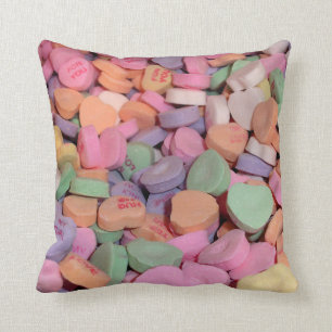 Kawaii Candy Valentine Conversation Hearts Kissen