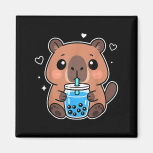 Kawaii Capybara Boba Drink Japanisch Niedliche Ani Magnet