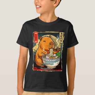 Kawaii Capybara isst Ramen-Nudeln Anime-Geschenk G T-Shirt