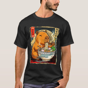 Kawaii Capybara isst Ramen-Nudeln Anime-Geschenk G T-Shirt