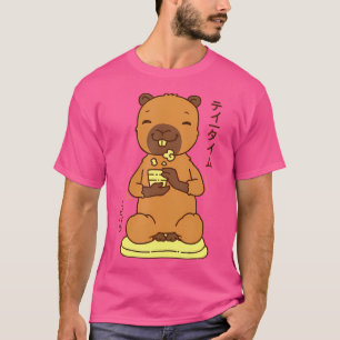 Kawaii Capybara Niedliches japanisches Tier T-Shirt