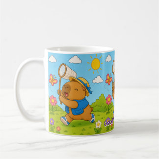Kawaii Capybara Schmetterling Tasse mit individuel