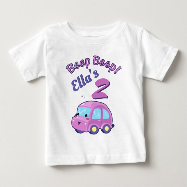 Kawaii Car Baby T-shirt (Vorderseite)