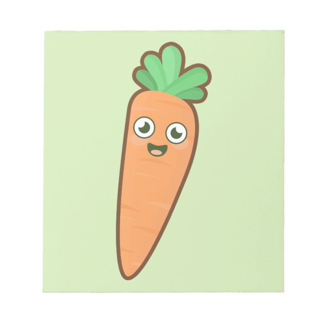 Kawaii Carrot Notizblock (Vorderseite)