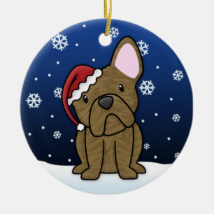 Kawaii Cartoon-Brindle französische Keramikornament