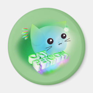 Kawaii Cartoon Kitten Magnet