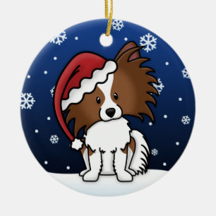 Kawaii Cartoon Papillon Weihnachtsverzierung Keramik Ornament