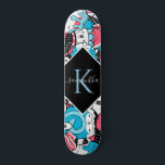 Kawaii Cartoon Style Dessert Name & Initial Kids Skateboard<br><div class="desc">Dieses lustige Skateboard mit kawaii-Cartoon-Dessertmuster wäre ein wunderbares Geschenk für jemanden,  der zum Skateboarden kommt! Fügen Sie einfach den gewünschten Namen und die Initiale hinzu,  indem Sie auf die Option "Personalisieren Sie diese Vorlage" klicken.</div>