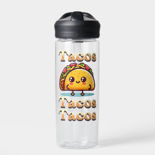 Kawaii Cartoon Tacos Trinkflasche